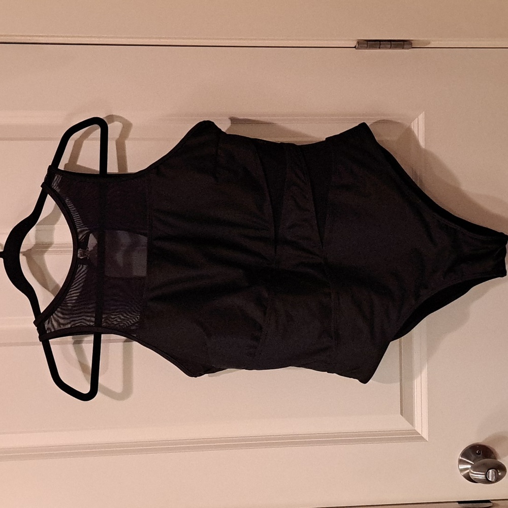 New Black One Piece Swim Suit